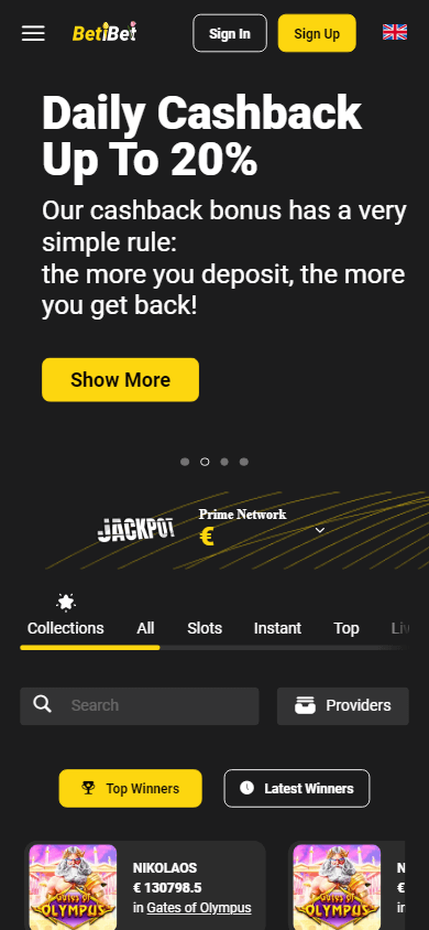 BetiBet Casino Mobile screenshot